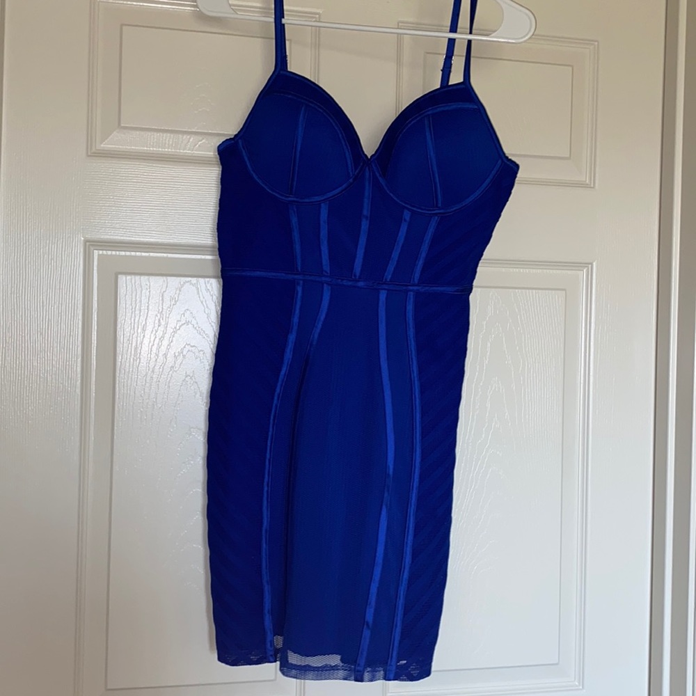 M royal blue dress